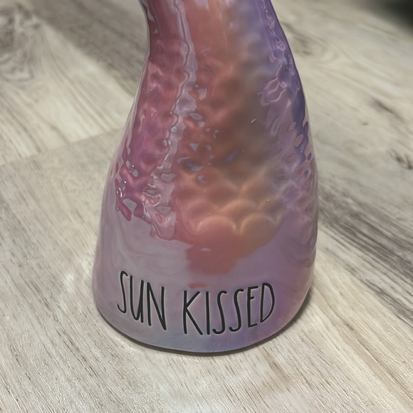 Brand New Rae Dunn Lustrous Ceramic Sun Kissed Mermaid Tail Pink Shimmer - Picture 3 of 4